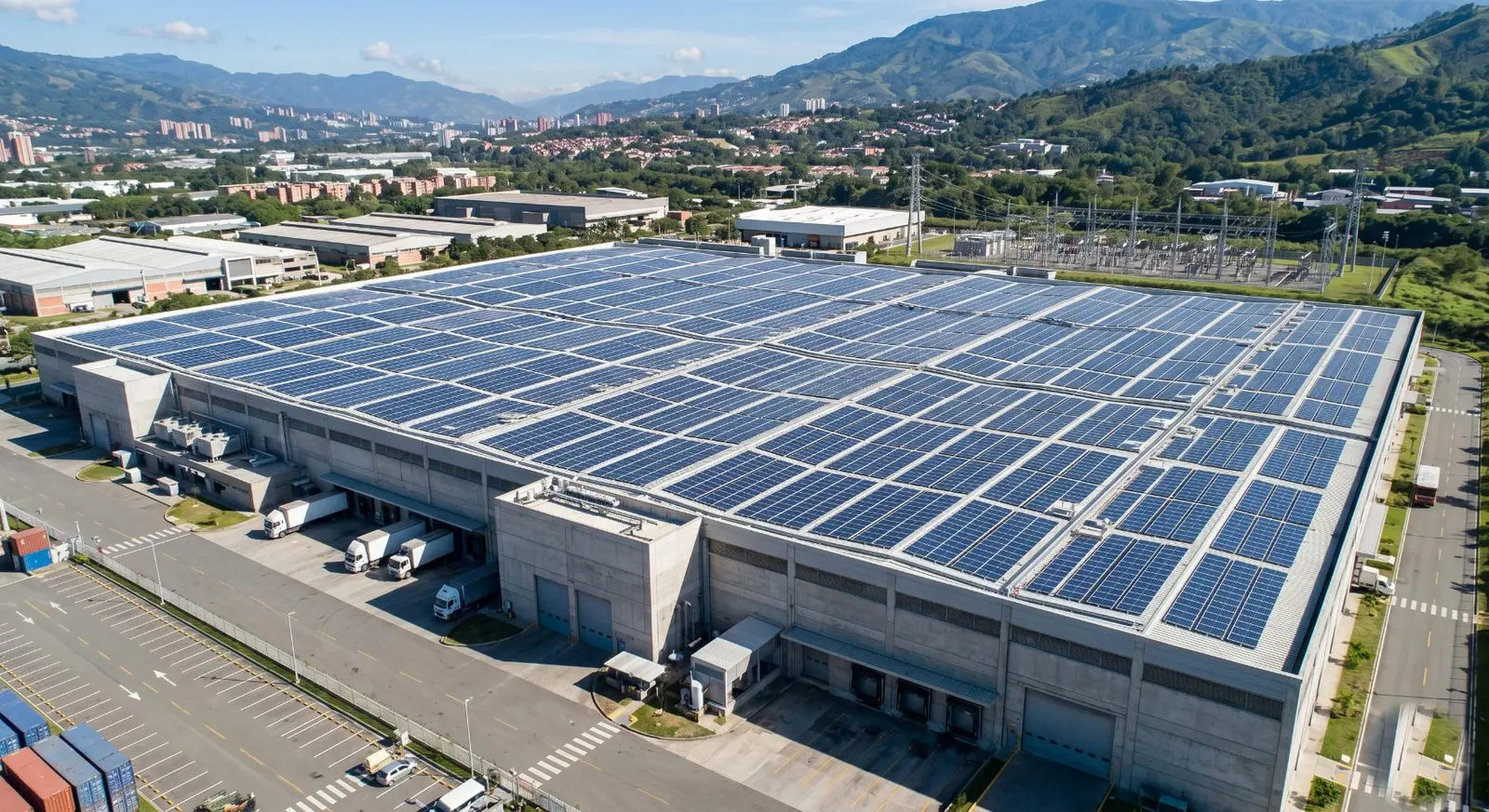 Módulos fotovoltaicos THERA en una instalación de generación